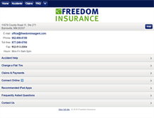 Tablet Screenshot of freedominsagent.com